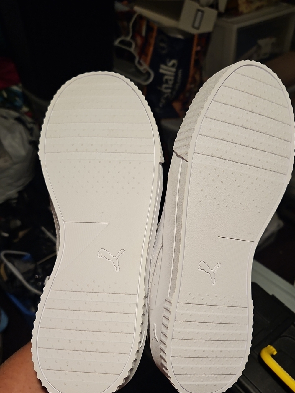 Puma Women's All-White Soft-foam Lace-Up Sneakers NWOT, SZ 10 - Picture 8 of 12